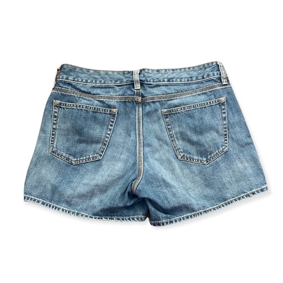 Gap Factory Jean Shorts size 8 med light Wash retro - Picture 2 of 9